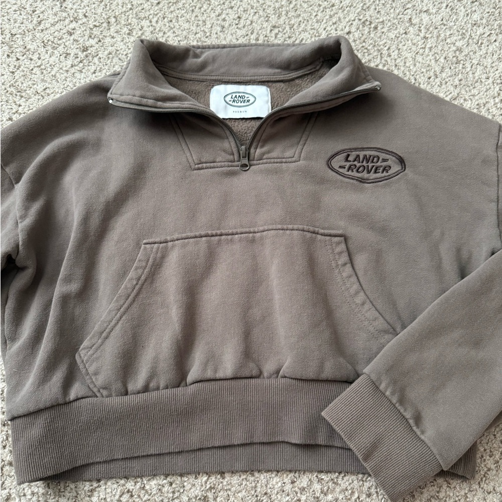 LAND ROVER - PACSUN Women’s Cropped Quarter Zip Sweater